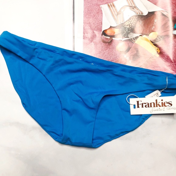 [NWT] Frankie’s Bikinis Coco Bikini Bottom Azure S - Picture 2 of 8